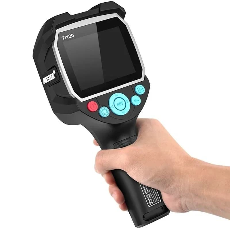 Handheld 3.5 inch Screen Industrial Dual High And Low Temperature Alarm Thermal-20~400C Emissivity Adjustable
