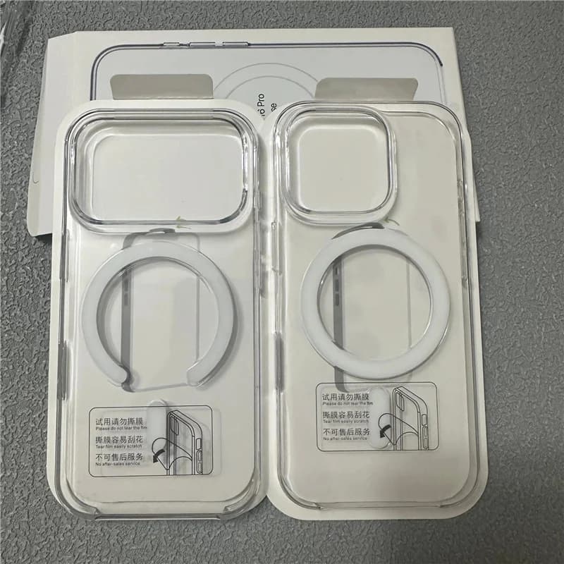 Original Magnetic Animation Clear Case For iPhone 18Pro 17Pro 16 15 17Pro Max Boxed Hard Cover For Magsafe Wireless Charging