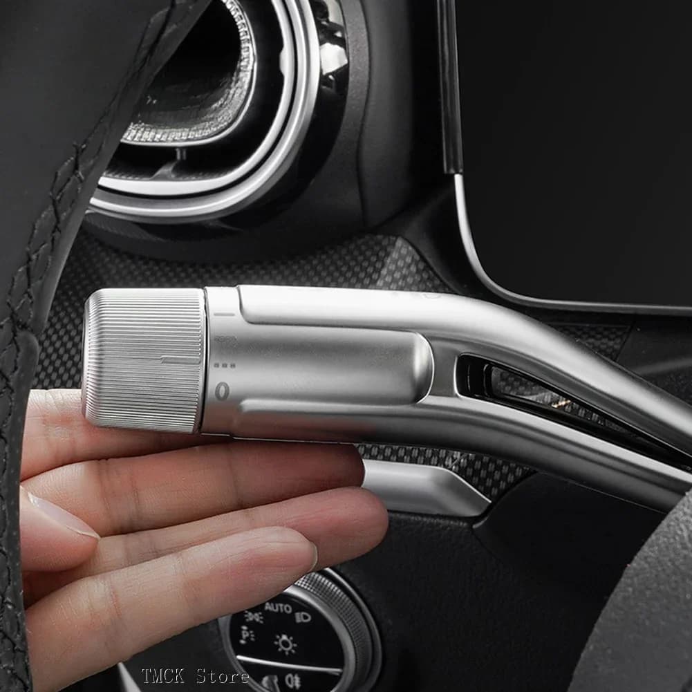 For Mercedes Benz C S EQE EQS Class W206 W223 V295 297 2021-2024 Car Accessories Steering Wheel Shift Lever Wiper Rod Trim Cover