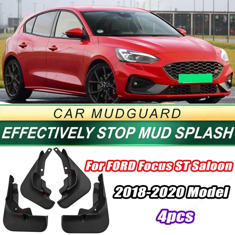 For FORD Focus ST Saloon 2018-2020 Model 4PCS Front Rear Mud Flaps Splash Guards Fender Mudguards Auto Accessories