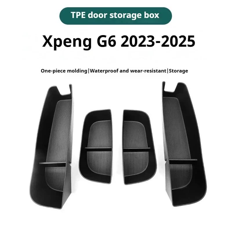 Car Storage Box Fit for Xpeng G6 2023 2024 2025 Xiaopeng G6 Door Storage Box Waterproof  Special Automobile Supplies Accessories