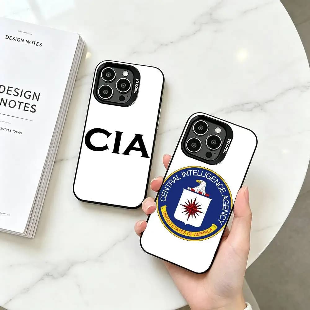 C-CIA Phone Case For iPhone 17,16,15,14,13,12,11 Plus,Pro Max,XS,Colored Silver Plated Inside Cover