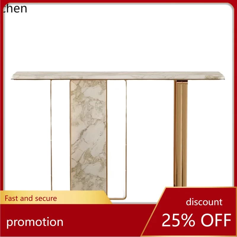 CZ Marble Top Console Table Creative Simple Sideboard Sales Office Model Room Entryway Display Table