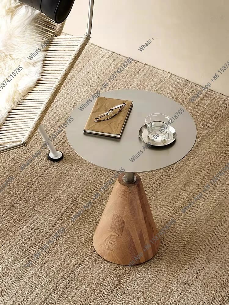 Nordic living room home log color sofa solid wood movable creative designer fashion