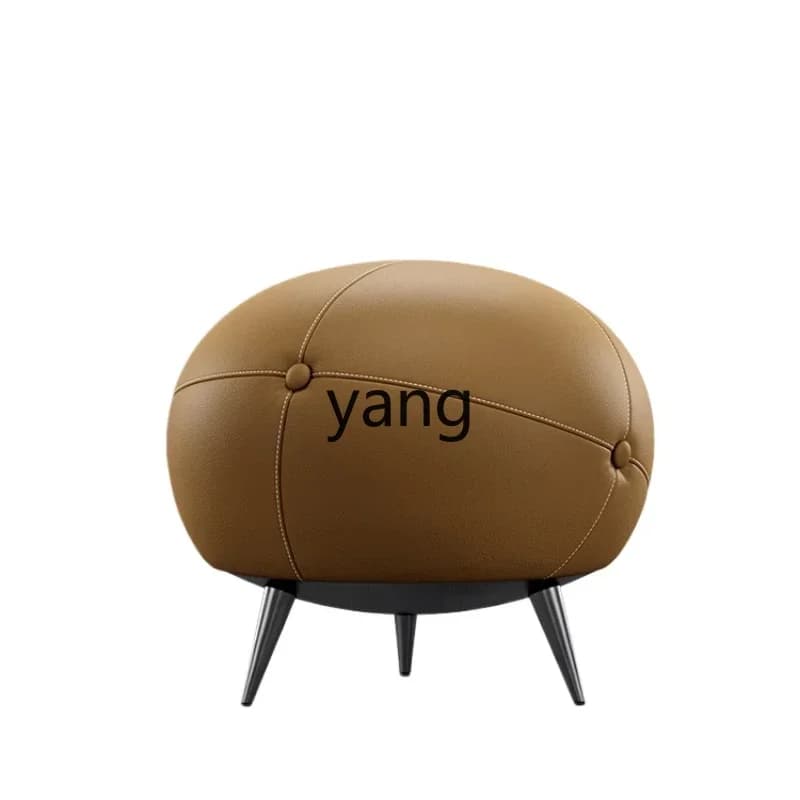 CX leather shoe changing stool modern simple living room makeup sofa stool