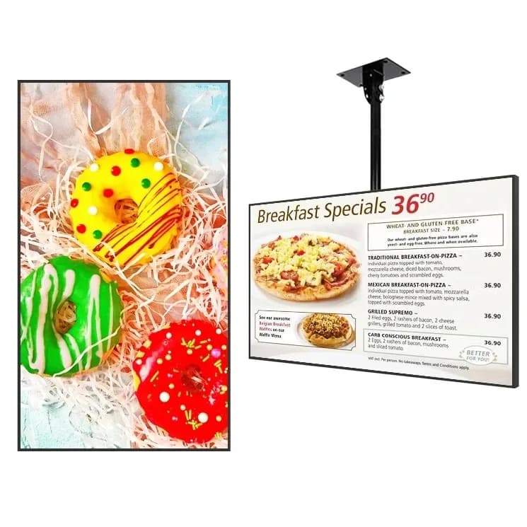 HD LCD Touch Screen Signage All-In-One Digital Kiosk Display for Shopping Retail Environments