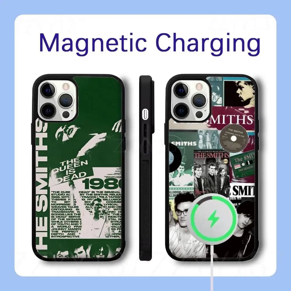 The S-Smiths The Queen Is Dead Phone Case For iPhone 18,17,16,15,14,13,12,Pro,Max,Plus Magnetic Wireless Charge Cover