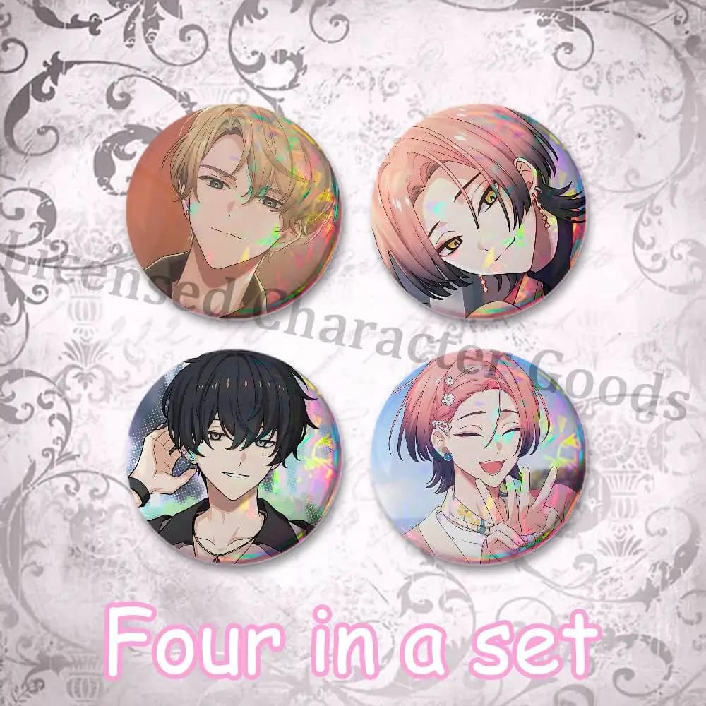 Game 18TRIP 58mm Classic Tin Badge 2.25 Inch Holo Baji Kawaii Round Button Pin for Collectible