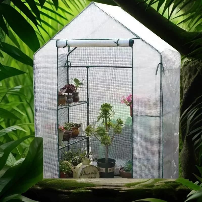 walk-in rain shade flower shelves, outdoor balconies, garden plants to keep warm and raise seedlings