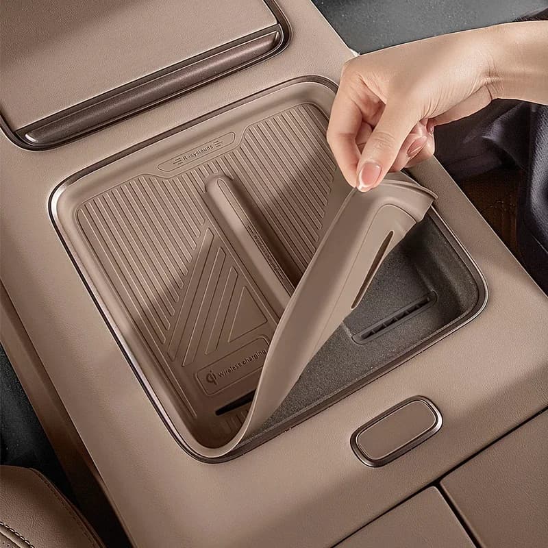 For Li Auto L9 Livis Lixiang L9 Livis 2026 Central Control Wireless Charging Water Cup Silicone Protective Pad Accessories