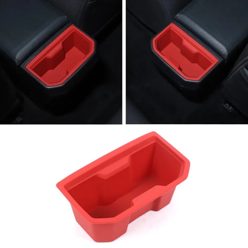 For  2024+ Toyota Tacoma Rear Seat Cup Holder Protector Covers   Silicone Interior  Accessories