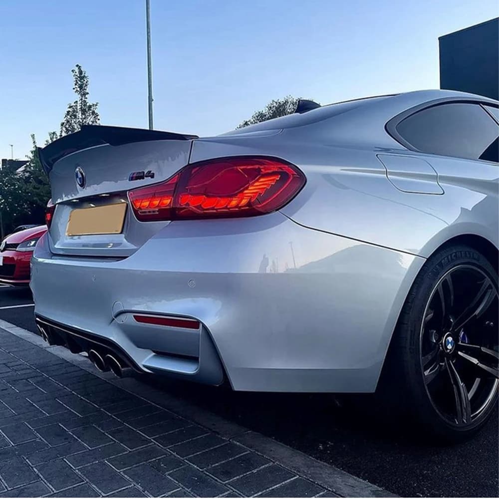 For BMW M4 F82 M4 Style Carbon fiber Rear Spoiler Trunk wing 2014-2020 FRP Forged carbon