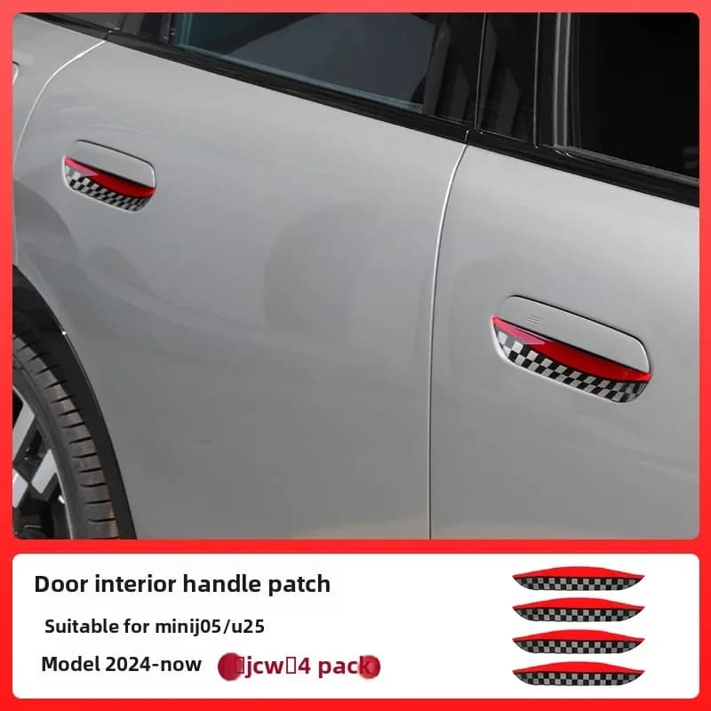 Car Decoration Door Bowl Handle Protective Sticker Door Handle Modification Sticker for BMW Mini J05/J01/U25