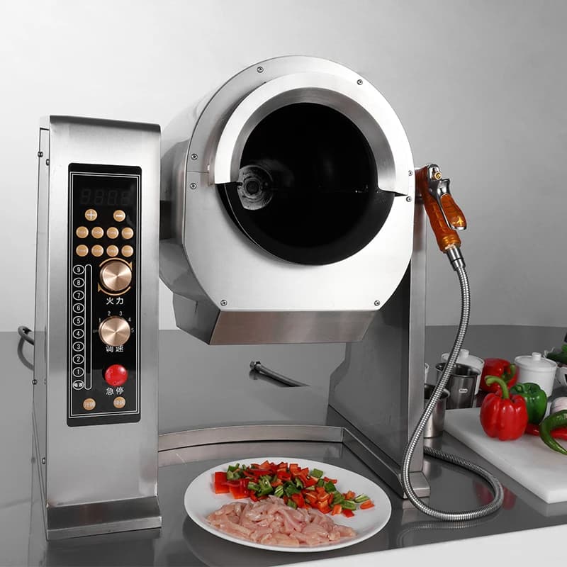 3.5KG Lestov Brand Commercial Robot Stir-fry Cooking Machine Stainless Steel 5000W Power Easy Cleaning for Fast-Food Restaurants