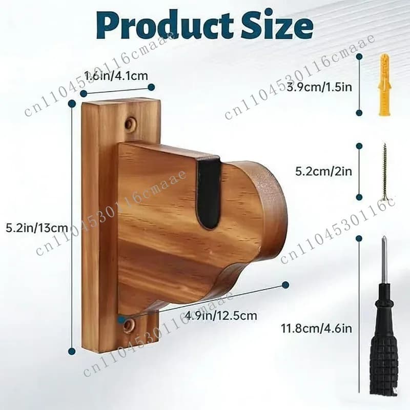 Wooden skateboard storage rack Wall-mounted skis display rack Solid wood flat frame Deck long board storage rack