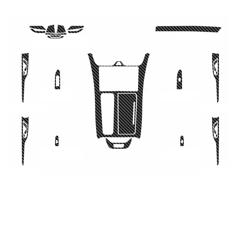 Carbon Fiber for GWM WEY Coffee 01 Car Interior Sticker Center Console Dashboard Gear Door Windows Lifting Panel Protective Film