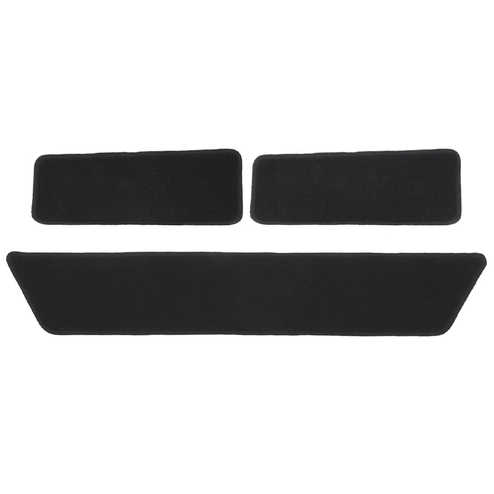 3PCS/set Caravan Carpet Step Black Mat Carpet Sliding Door Driver Passenger Door Fully For VW Transporter T5 T6 Carpet Step Mat