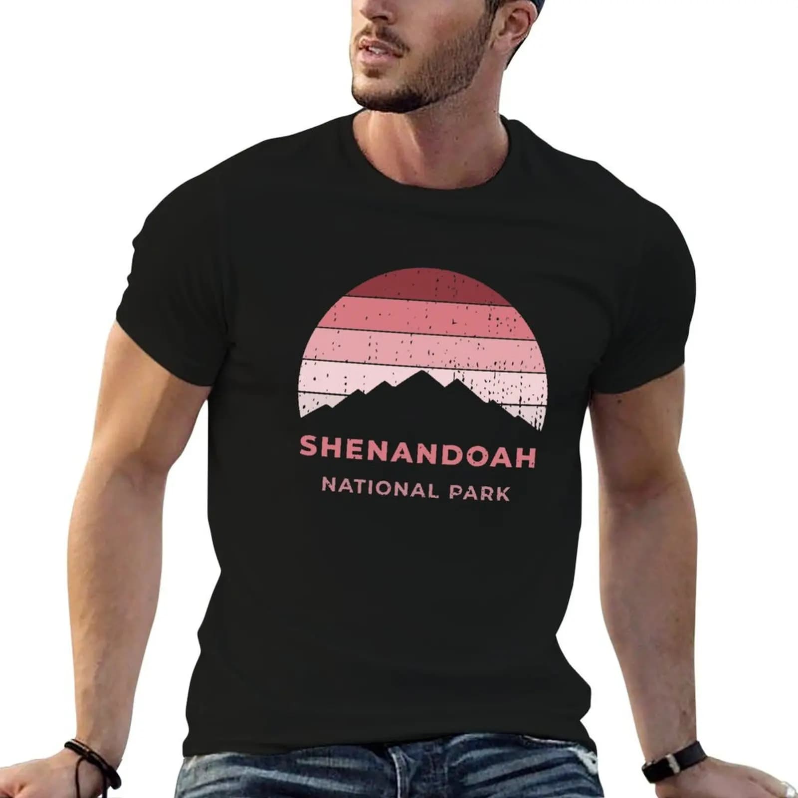 Shenandoah National Park Hiking Camping Gift T-Shirt oversized graphic tee plus size clothes mens big and tall t shirts
