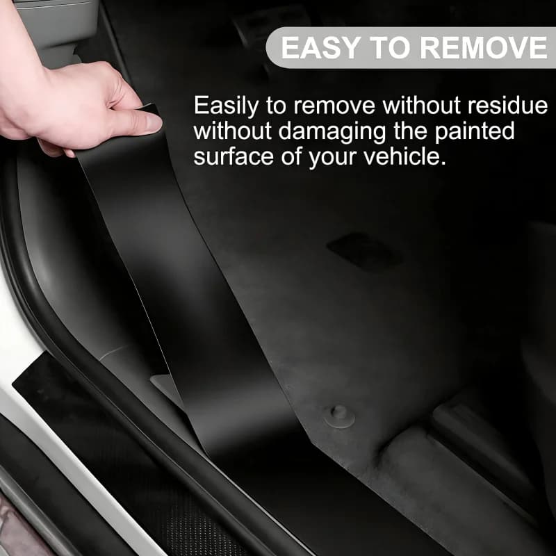 For VW T5 T6 T6.1 Door Sill Protection Strip Film Front Cab For Multivan Caravelle California Transporter Car Decoration