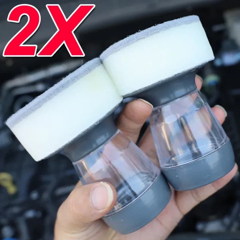 Cepillo Esponja Aplicador Universal para Pulido Ruedas Coche, Lavado Neumáticos, Limpieza Pintura Automotriz y Ap