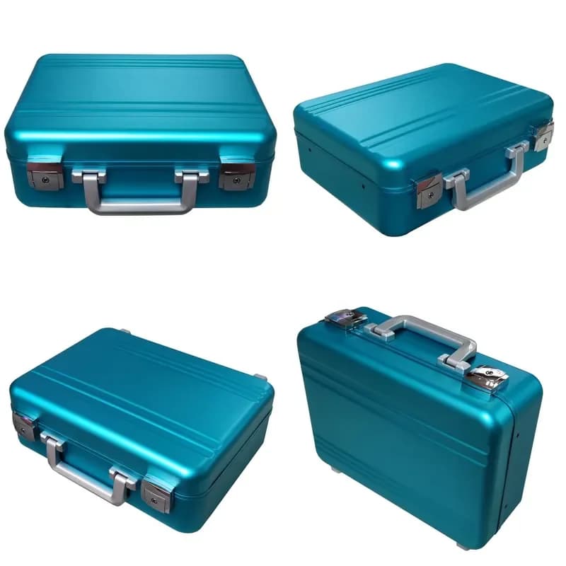 Customizable-Factory Direct Sales Aluminum Alloy Box Portable Toolbox Instrument Box All Aluminum Alloy Material