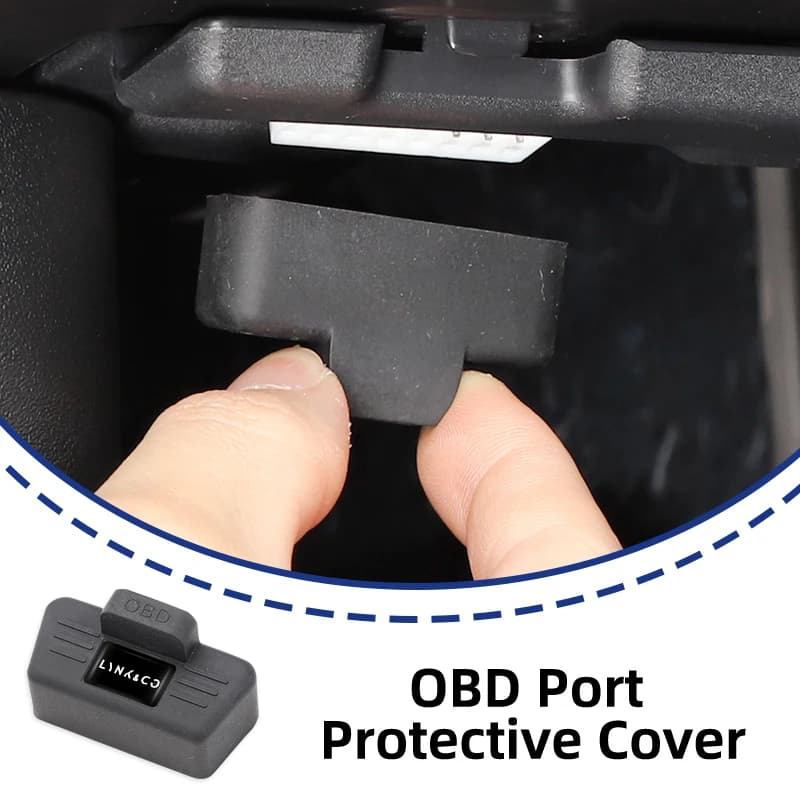 Car OBD Port All-in-One Dust Cover Silicone Clogging Cap Auto Accessories For LYNK&CO 06 03 05 08 09 01 02 Hatchback BX11
