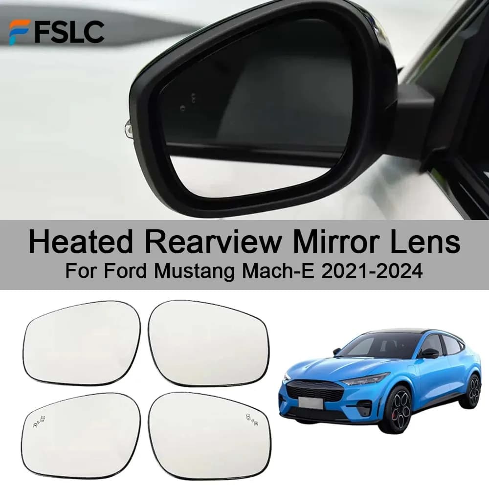 Cars Accessories Heated Rearview Mirror Lens For Ford Mustang Mach-E 2021-2024 Car Rearview Accessories Modify A Car