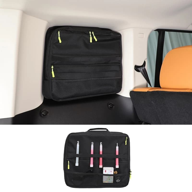 Rear Quarter Window Storage Bag Oxford Cloth Car Trunk Box Organizer Stowing Tidying Car Accessories For Haval Raptor 2023-2026