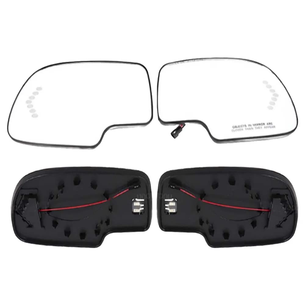 Car Wide Angle Heated Rearview Mirror Lens For GMC Sierra 1500 2003 2004 2005 2006 2007 Cars Accessories Replace With Steering