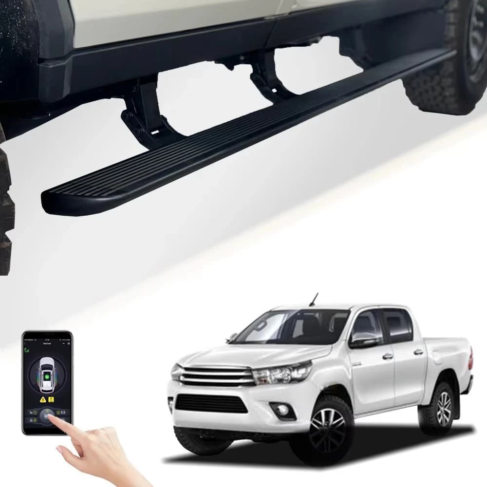 Super Price Aluminum Alloy+PP Plastic IP67 Waterproof LED Lights Car Padel SideSteps Electric Retractable Running Boards for