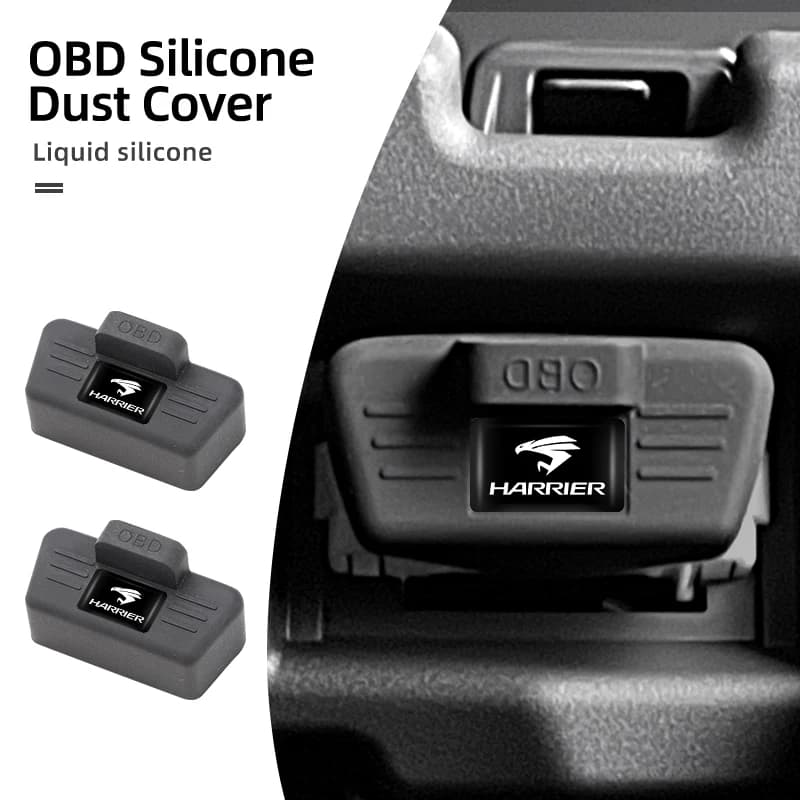Car OBD Port All-in-One Dust Cover Silicone Clogging Cap Auto Accessories For Toyota Harrier TRD Prado RAV4 Auris CHR Corolla