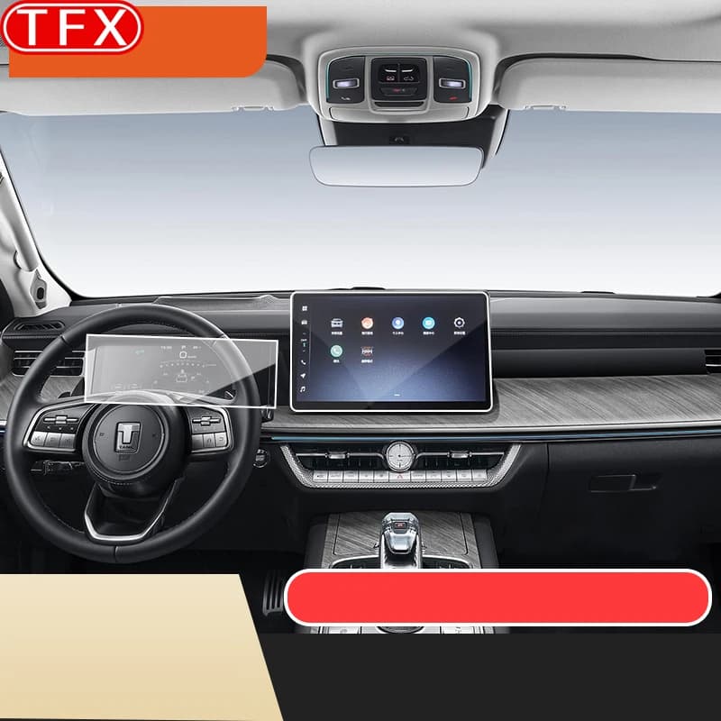 For GWM Tank 500 Great Wall 2022-2024 Navigation Membrane Car Anti Blu-ray Tempered Glass Film Screen Protector Auto Accessories