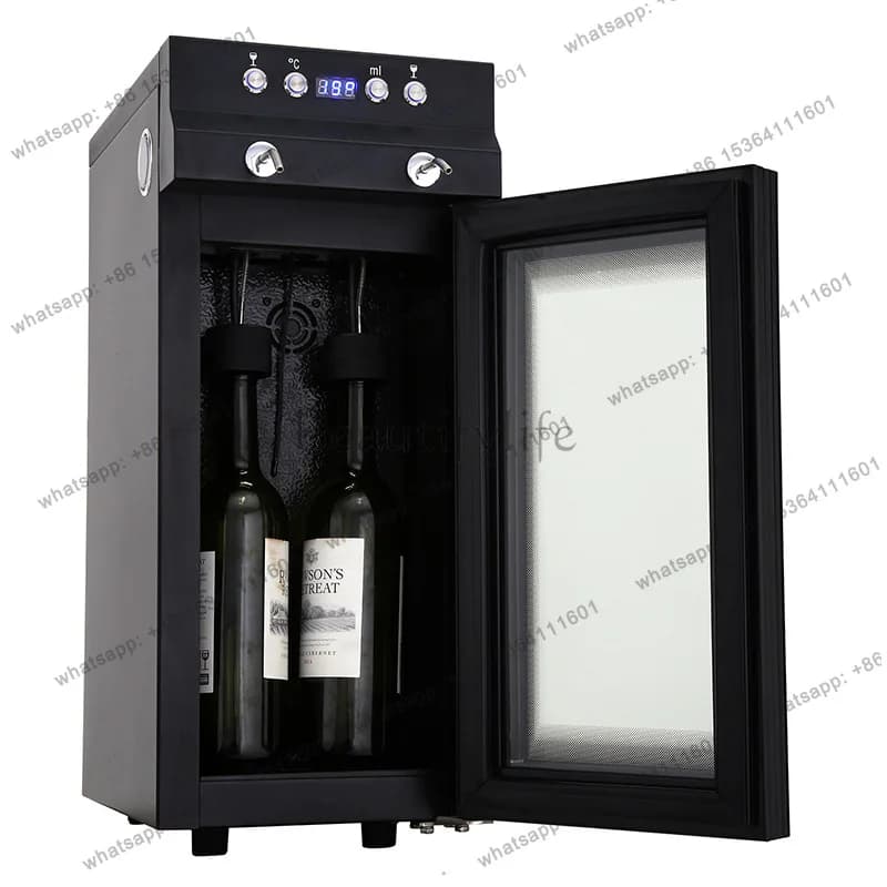 Hot red wine refrigerated glass dispenser Wine constant temperature, compressor refrigeration, fresh wine dispenser