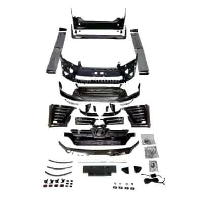 Facelift Complete Body Kit for Vellfire 35 Series Front Rear Bumper Side Skirt Compatible with TRD Style Modification Accessorie