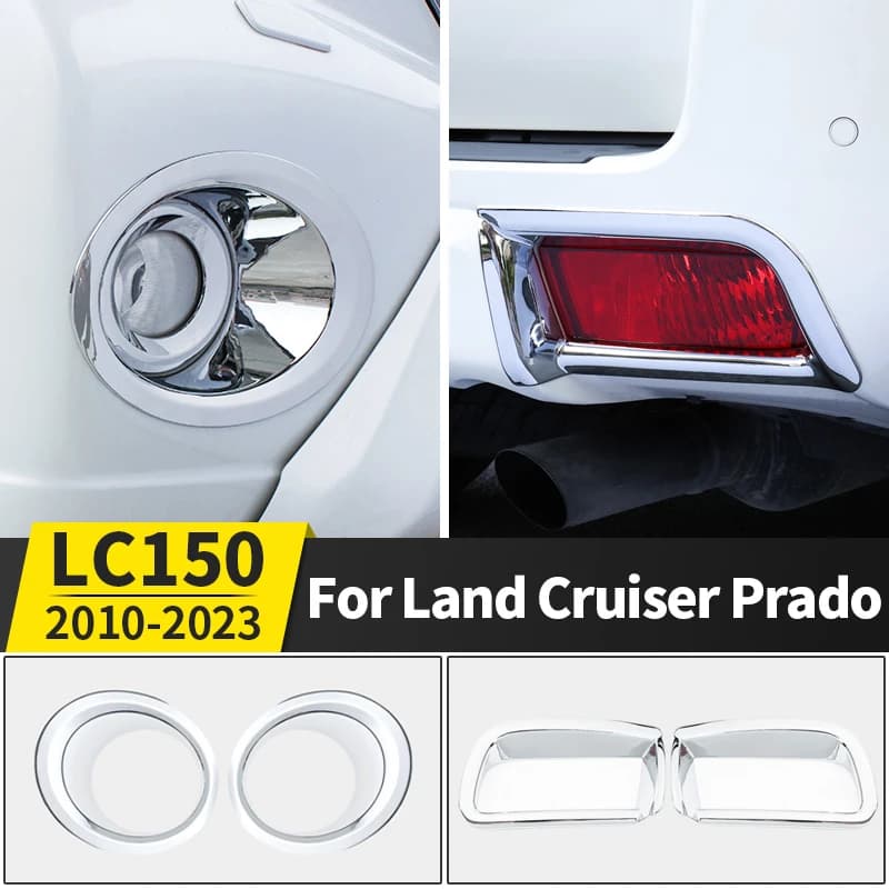 Front Rear fog light frame For Toyota Land Cruiser Prado 150 LC150 FJ150 2010-2022 2021 2020 2019 Exterior upgraded Accessories