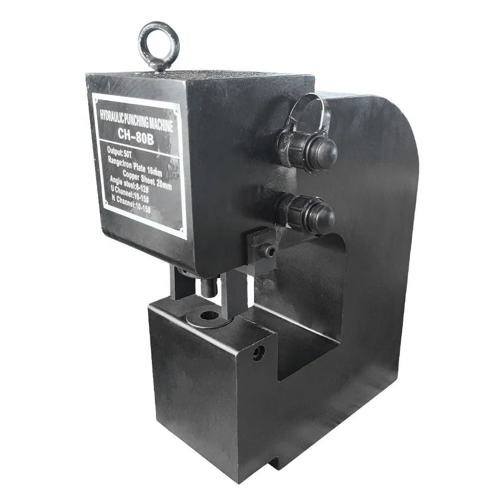 CH-80B Hydraulic U Channel Punching Machine 50 Ton Puncher