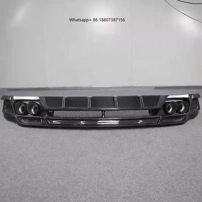 Top Quality  Carbon Fiber Rear Diffuser Exhausted Lip for J E Pace  Perfect Fitment 2017-2019