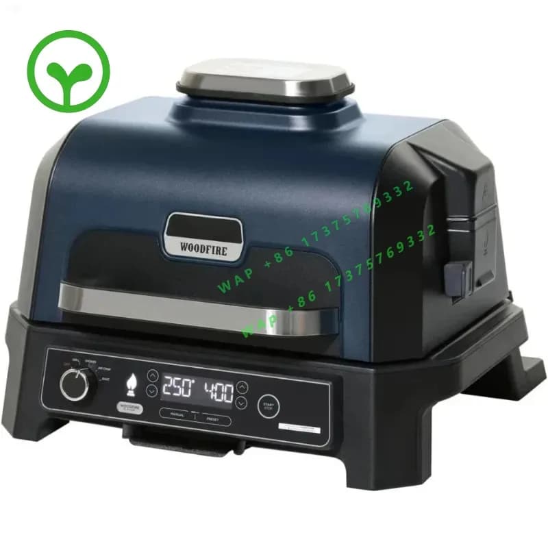 26 StyleNinja Wood--ireProXL 4-in-1 Outdoor Grill & Smoker - Portable Electric Air Fry, Bake & BBQ Grilling System For Camping &