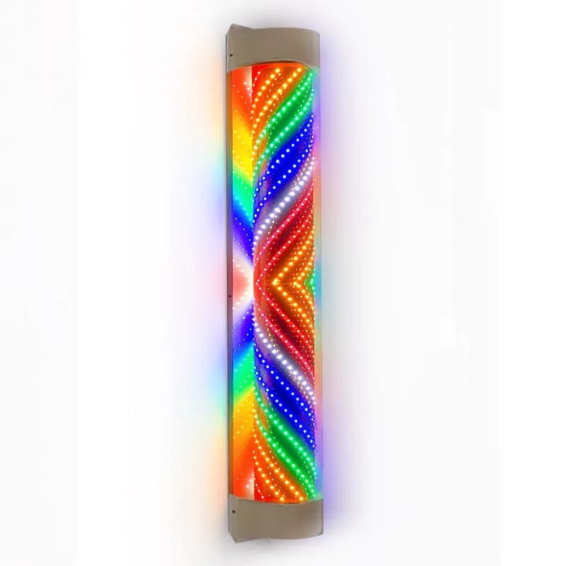 Internet celebrity trendy store haircut big turn light hair salon rotating special sign light box door wall super bright