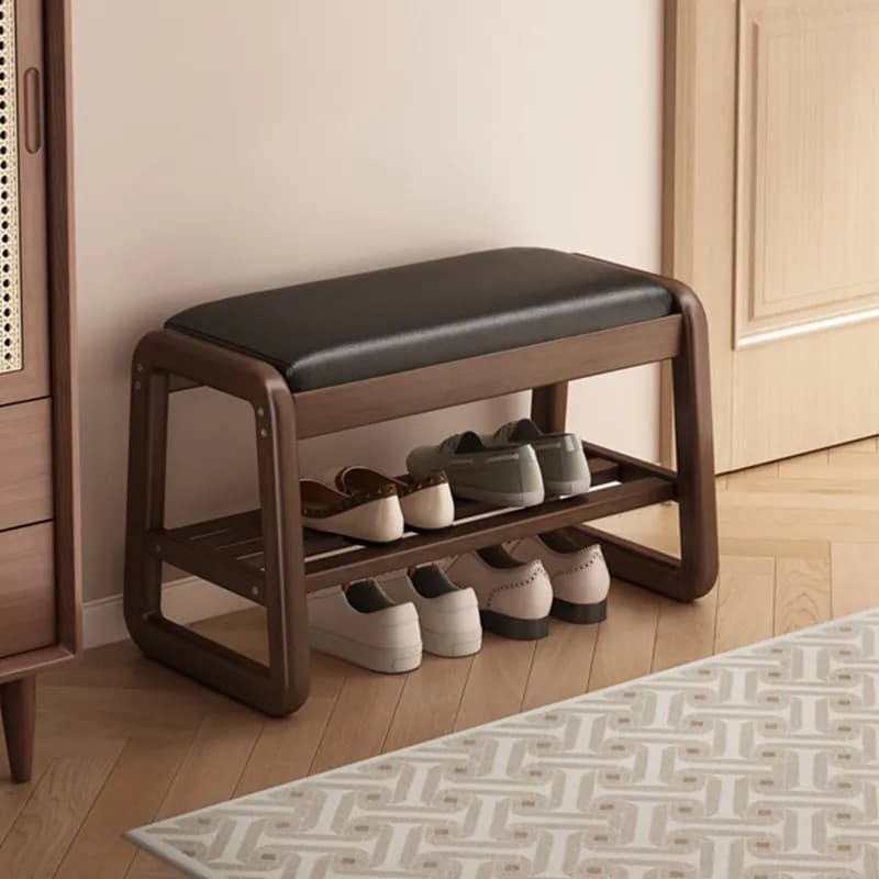 Storage Organizer Shoe Cabinet Living Room Bench Display Wooden Luxury Designer Shoe Shelf Slippers Zapatero Home Furniture