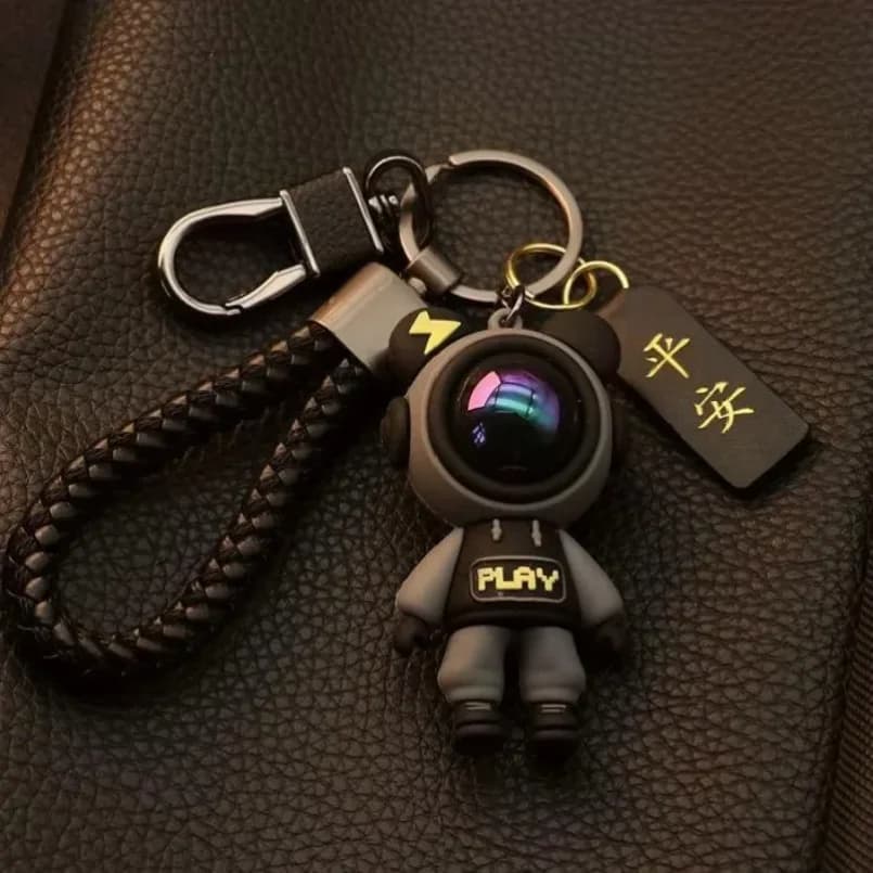 Interior Decor Accessories High-end Starry Sky Keychain Cartoon Cute Car Keychain Boy Keychain Pendant Key Small Gift