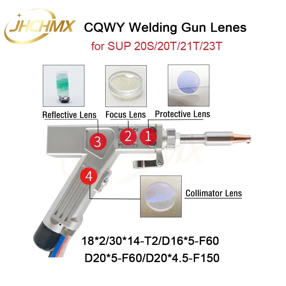 CQWY SUP 20 21 23 S/T Laser Hand-held Welding Protective Reflective Focus Collimator Lens Seal Spring 18*2 D20-F150 30*14 T2