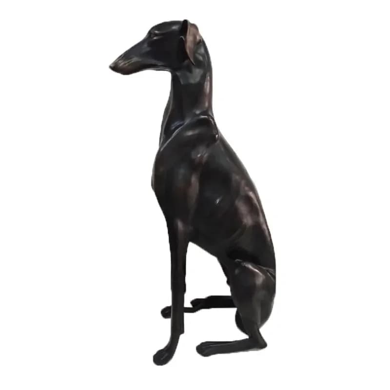 Bronze zodiac dog crafts creative sculpture ornaments, bronze spirit dog animal decoration home furnishings