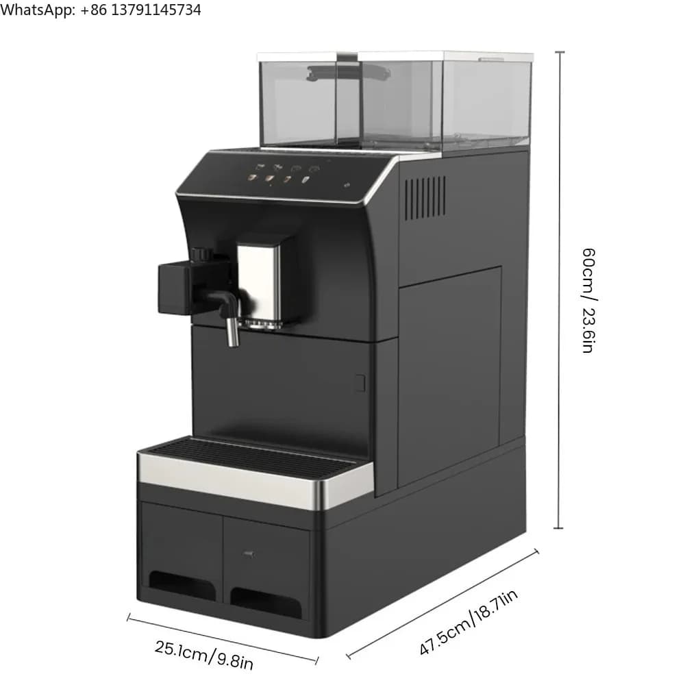 Business super automatic coffee machine Touch screen to quickly make coffee with one touch