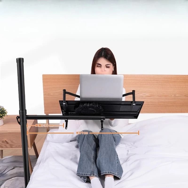 Bed computer desk notebook lying flat lazy bracket lying down playing aluminum alloy movable lifting reading stand