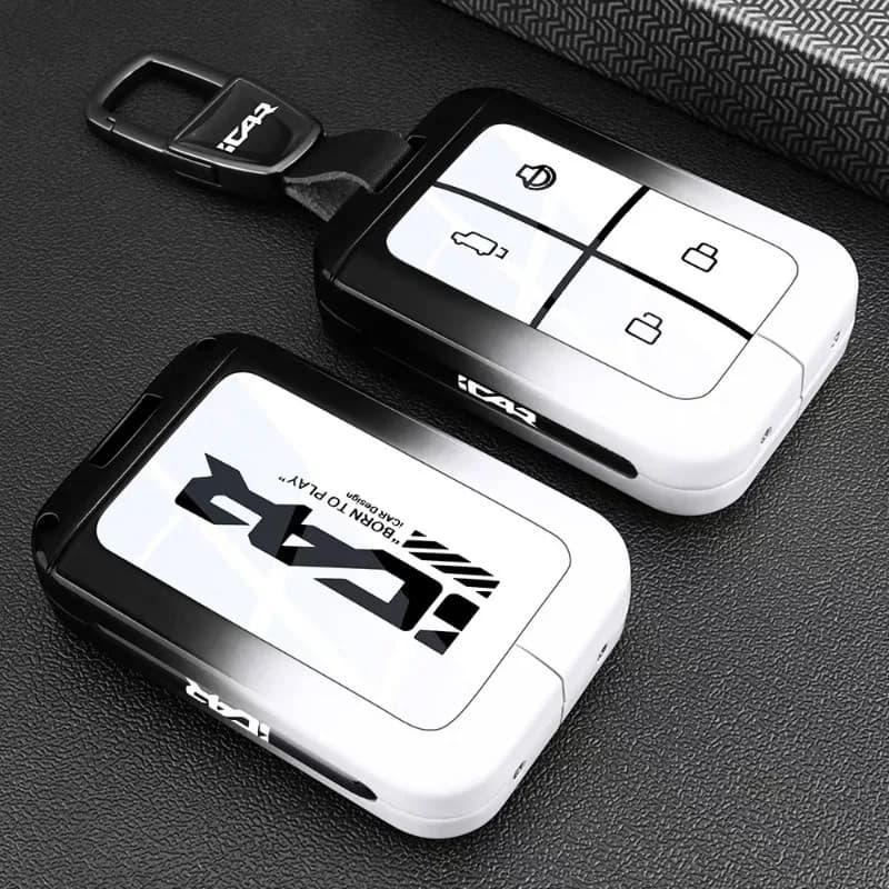 Protective Zinc Alloy Key Cover Case for ICAR V23/V23 Pickup - Key Fob Shell Keybag Keychain