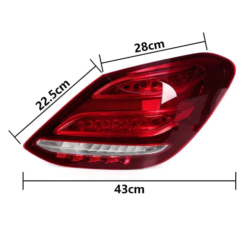 new Rear Tail Lights For Mercedes-Benz C-class W205 C300 C260 C200 2014-2018 Turn Signal Light Stop Brake Reversing Lamp Driving