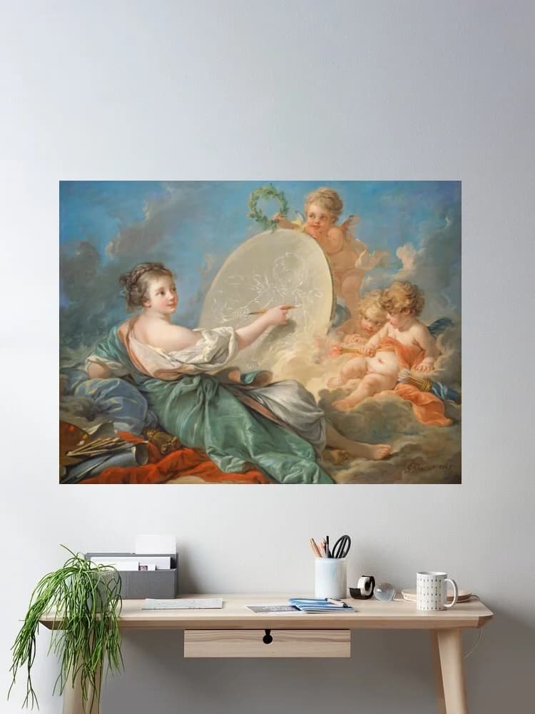 French Paintings of the Fifteenth through Eighteenth Centuries Canvas POSTER ,Home Decor Wall art painting