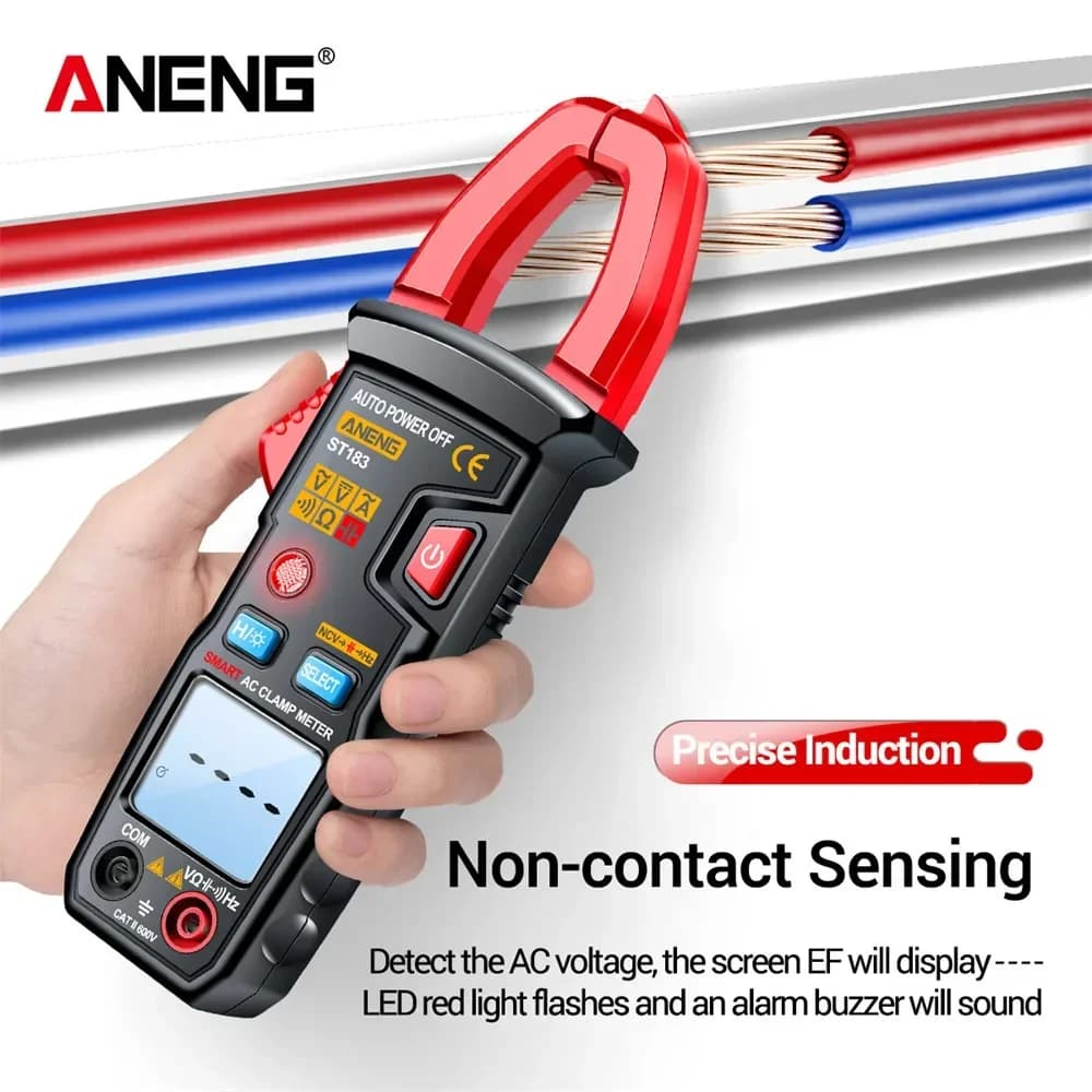 Digital Multimeter Clamp Meter ANENG ST183 Ammeter Pliers AC Current 6000 Counts DC/AC Voltage Tester Capacitance NCV Ohm tools