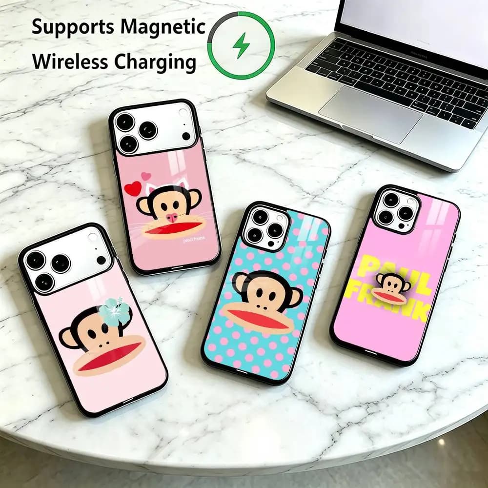 P-Paul Frank Fashion  Phone Case For iPhone18 17,16,15,14,13,12,11 Plus,Pro Allows magnetic wireless charging Gift